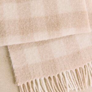 Sézane NWT Louise Scarf in Mottled Ecru/Beige